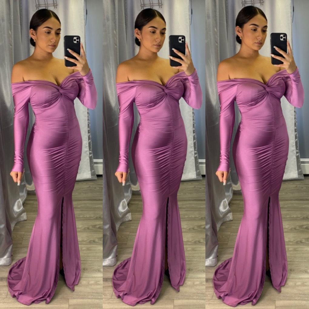 Felicia Gown (Hot Lavender)