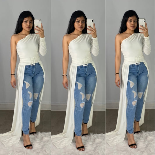 Change My Mind Top (White)