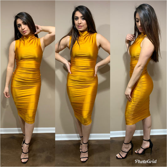So Smooth Dress (Mustard)